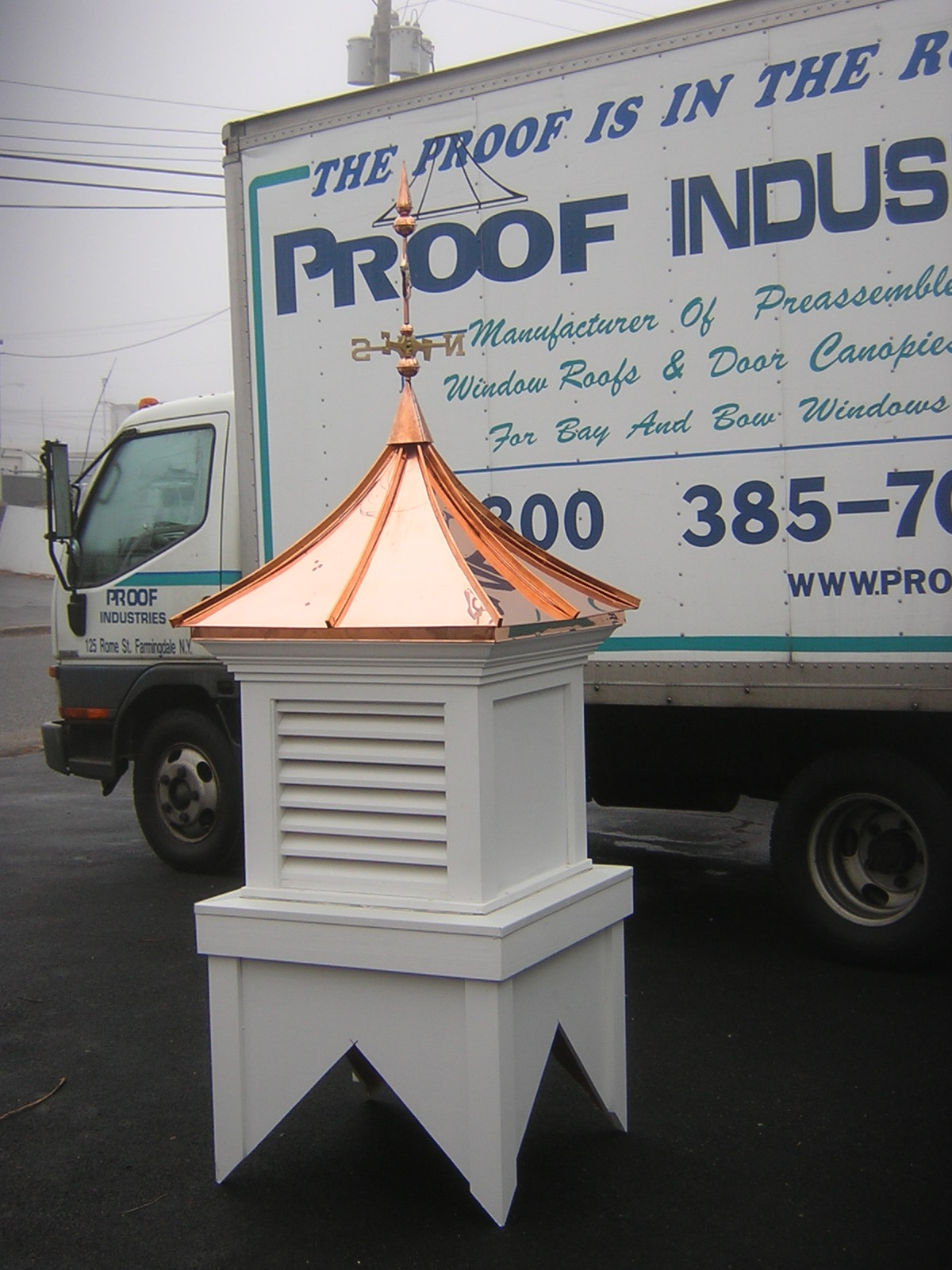 Copper roofed cupola