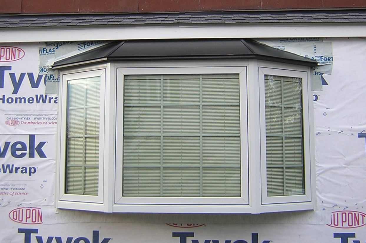 Coated Islander roof on a bay window